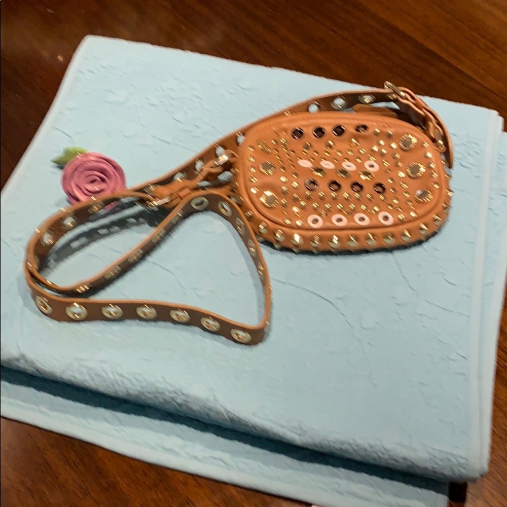 Studded cross body bag